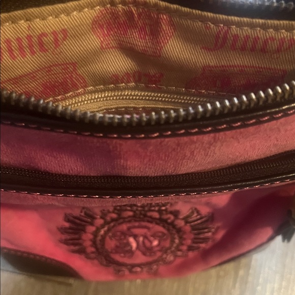 Vintage Juicy Couture Pink and Black Crossbody Bag - Picture 6 of 7